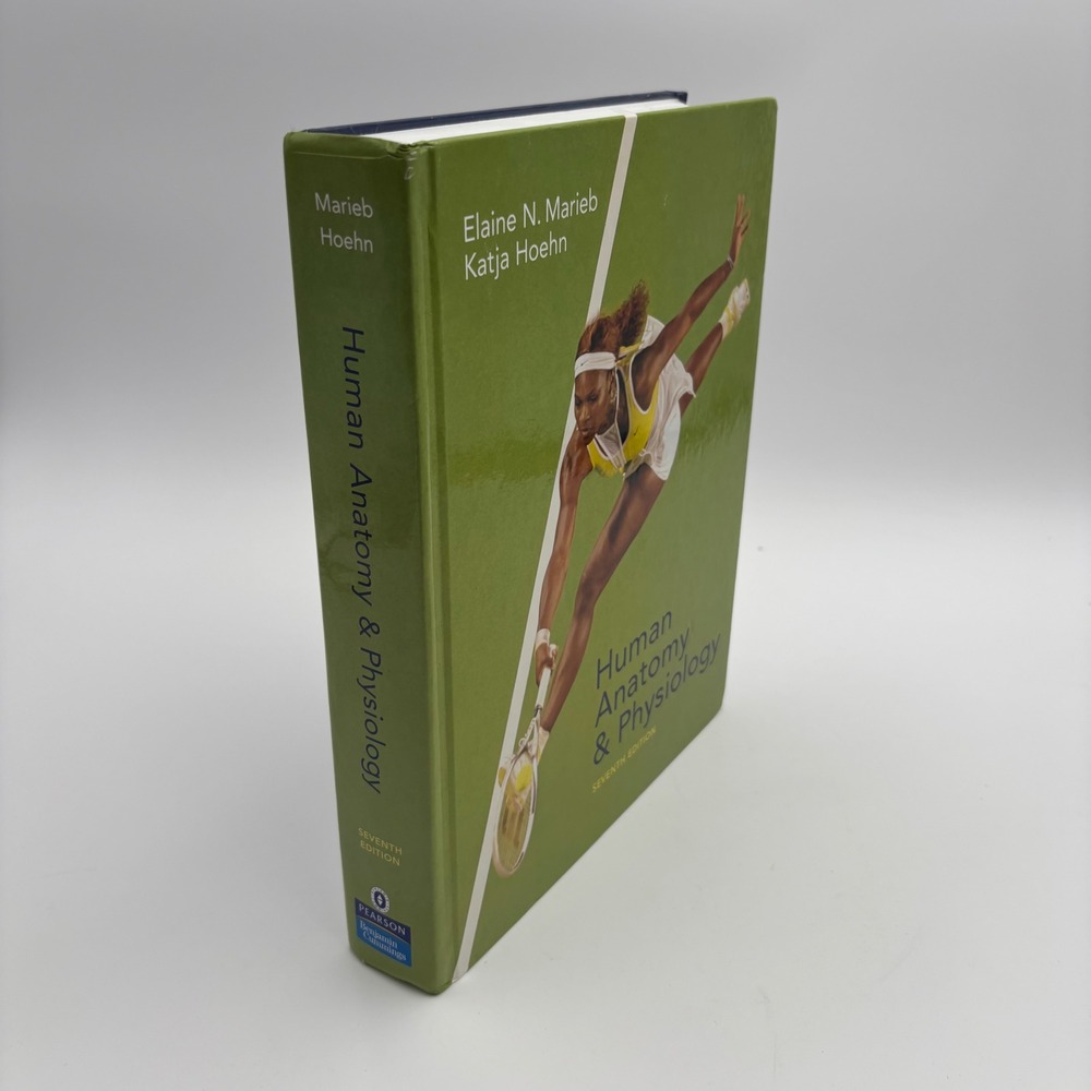 Pearson Human Anatomy & Physiology‎ Textbook OS Excellent Green Hardcover 7th Ed